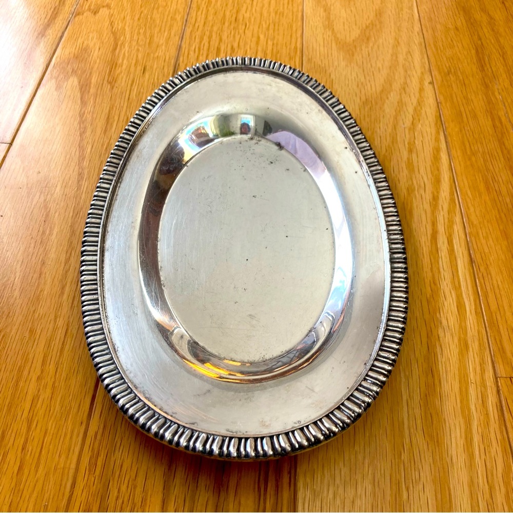 Vintage Silver plated tray. 9 1/2” x 16 1/8”